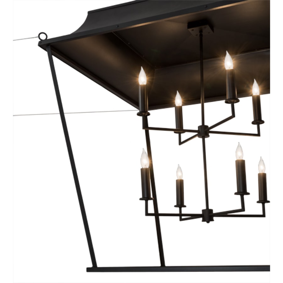 Meyda Tiffany Bastille Omega 8 Light 61" Wide Taper Candle Pendant