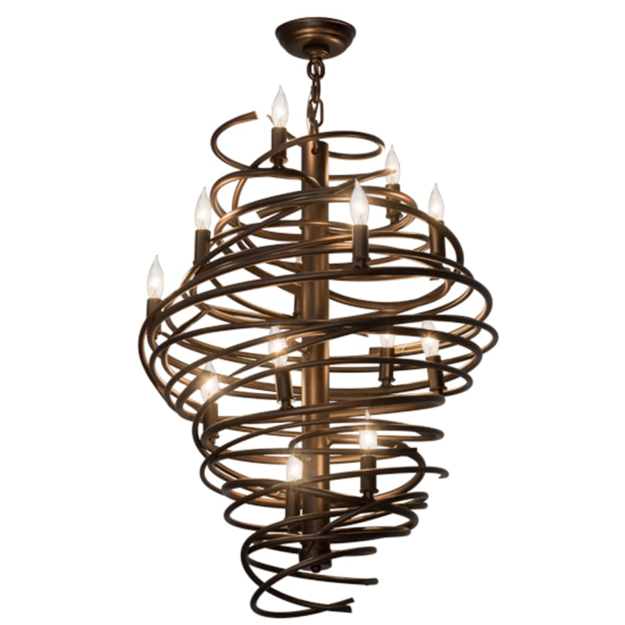 Meyda Tiffany Cyclone 13 Light 20" Wide Taper Candle Pendant