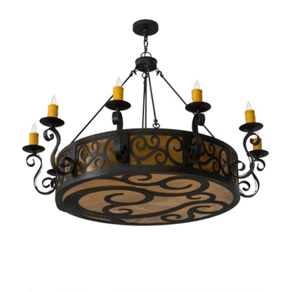 Meyda Tiffany Delano 10 Light 6" Wide Taper Candle Style Chandelier