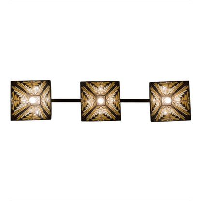 Meyda Tiffany Mission 3 Light 64" Wide Linear Pendant
