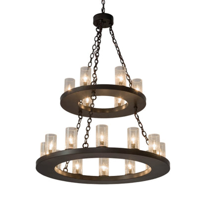 Meyda Tiffany Loxley 18 Light 36" Wide Ring Chandelier