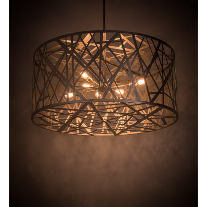 Meyda Tiffany Bird's Nest 8 Light 54" Wide Pendant