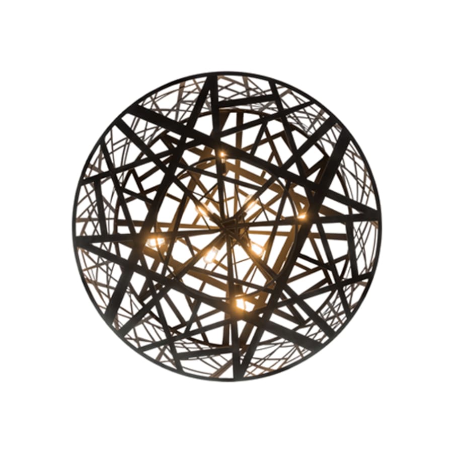 Meyda Tiffany Birds Nest 8 Light 54" Wide Semi-Flush Drum Ceiling Fixture