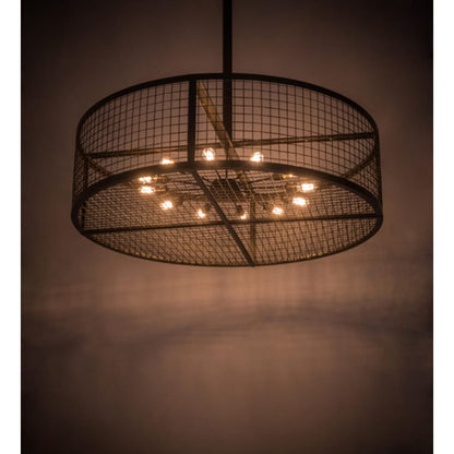 Meyda Tiffany Paloma 12 Light 60" Wide Cage Pendant