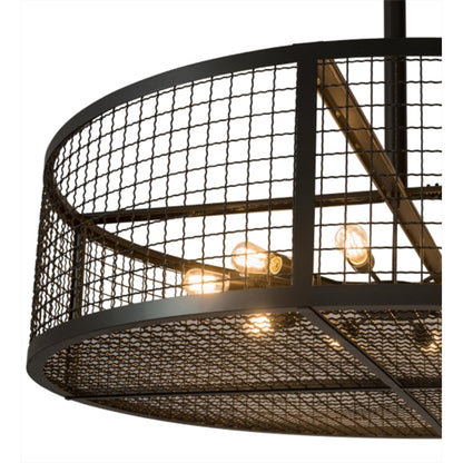 Meyda Tiffany Paloma 12 Light 60" Wide Cage Pendant