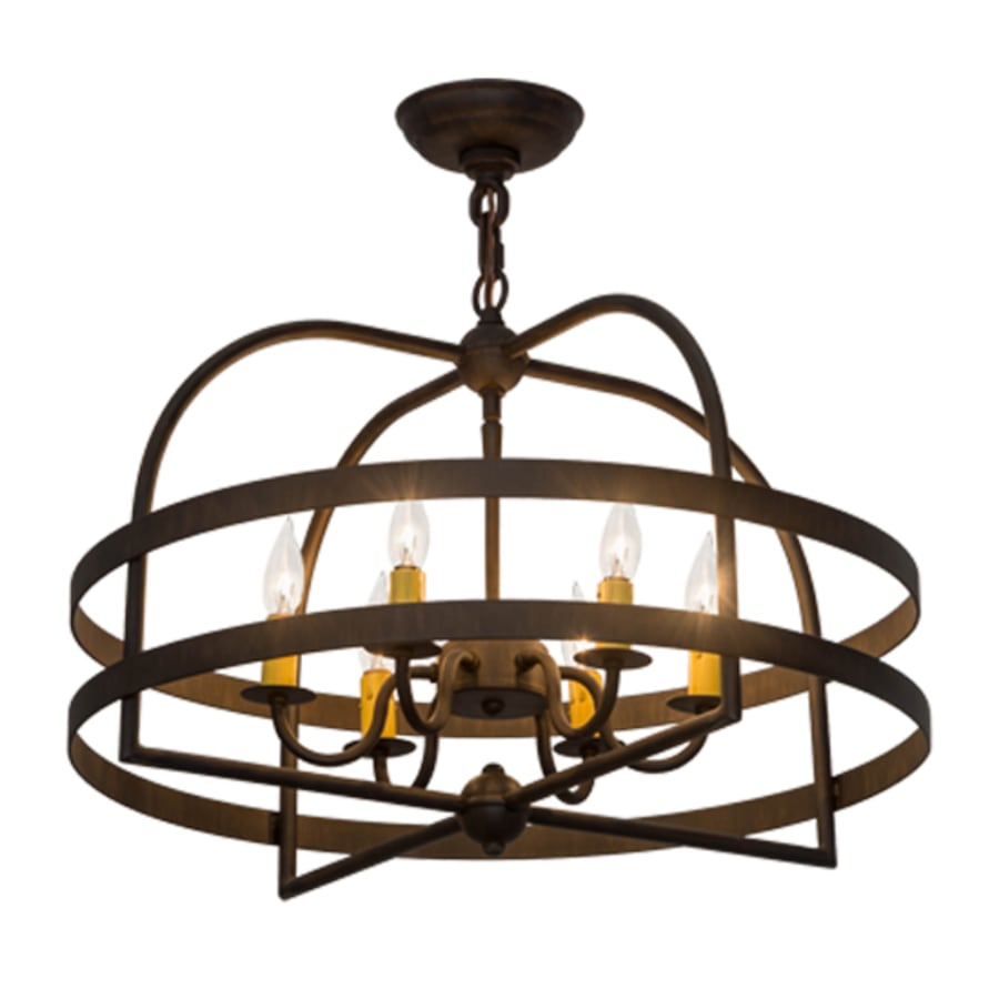 Meyda Tiffany Aldari 6 Light 22" Wide Taper Candle Style Chandelier