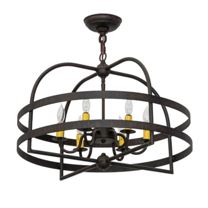 Meyda Tiffany Aldari 6 Light 22" Wide Taper Candle Style Chandelier