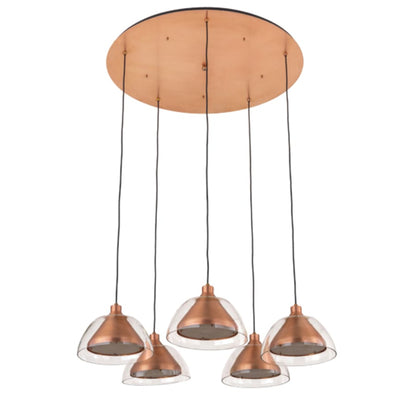 Meyda Tiffany Bisbee 5 Light 40" Wide Multi Light Pendant