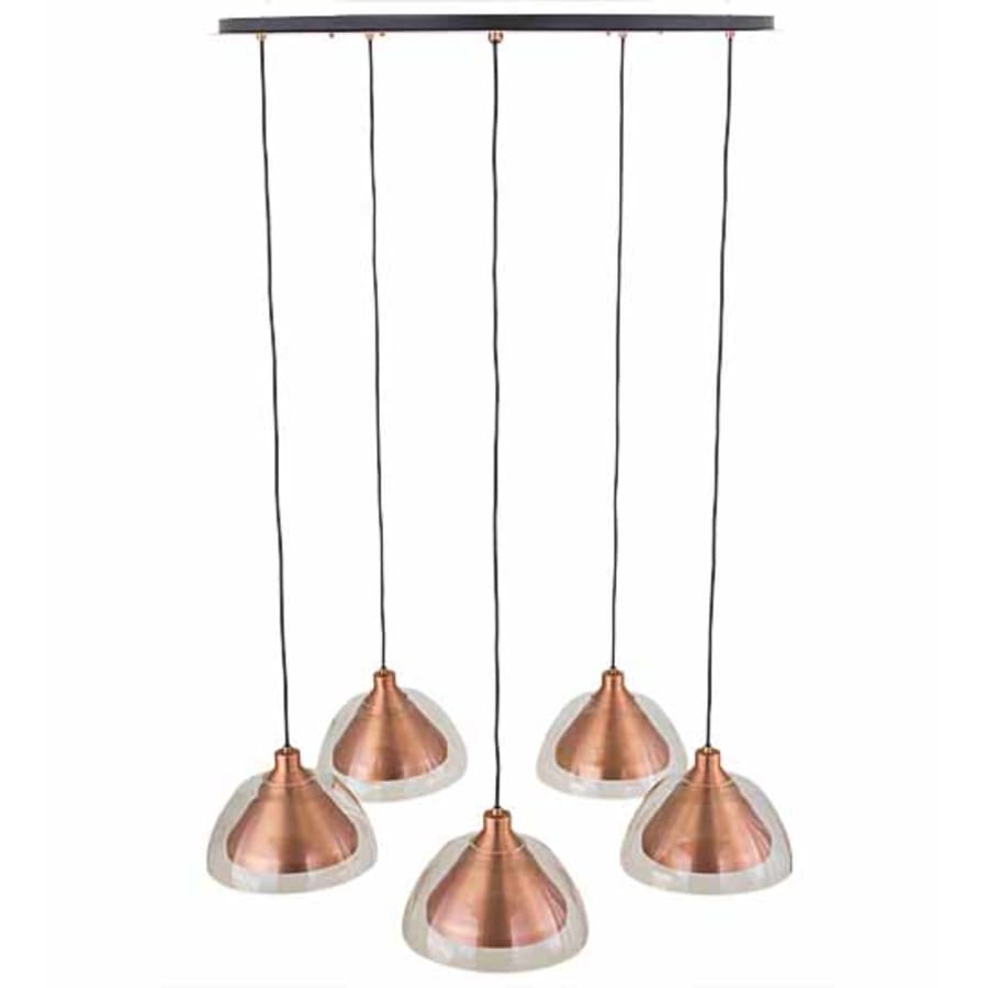 Meyda Tiffany Bisbee 5 Light 40" Wide Multi Light Pendant
