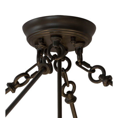 Meyda Tiffany Arco 8 Light 48" Wide Semi-Flush Bowl Ceiling Fixture