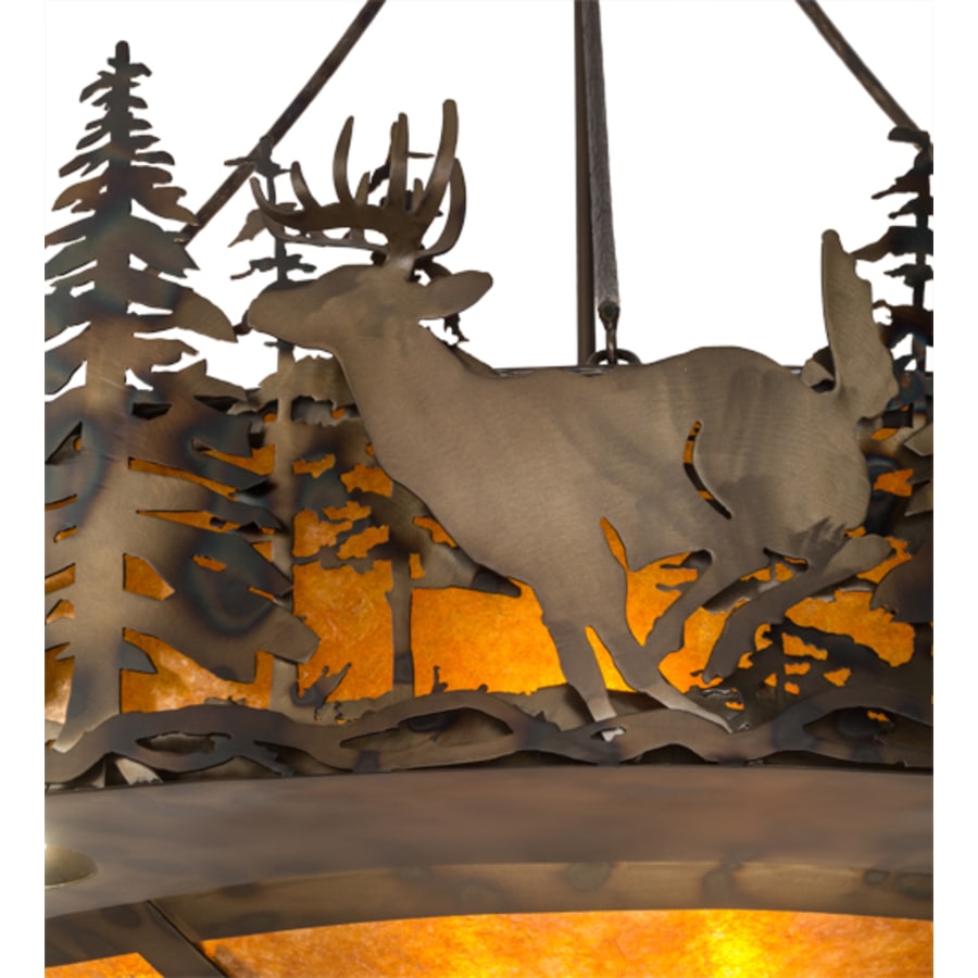 Meyda Tiffany Deer at Dusk 8 Light 58" Wide Pendant