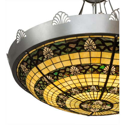 Meyda Tiffany Shell and Ribbon 8 Light 48" Wide Pendant
