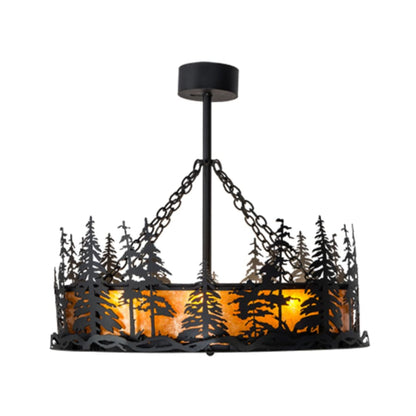 Meyda Tiffany Tall Pines 4 Light 36" Wide Pendant