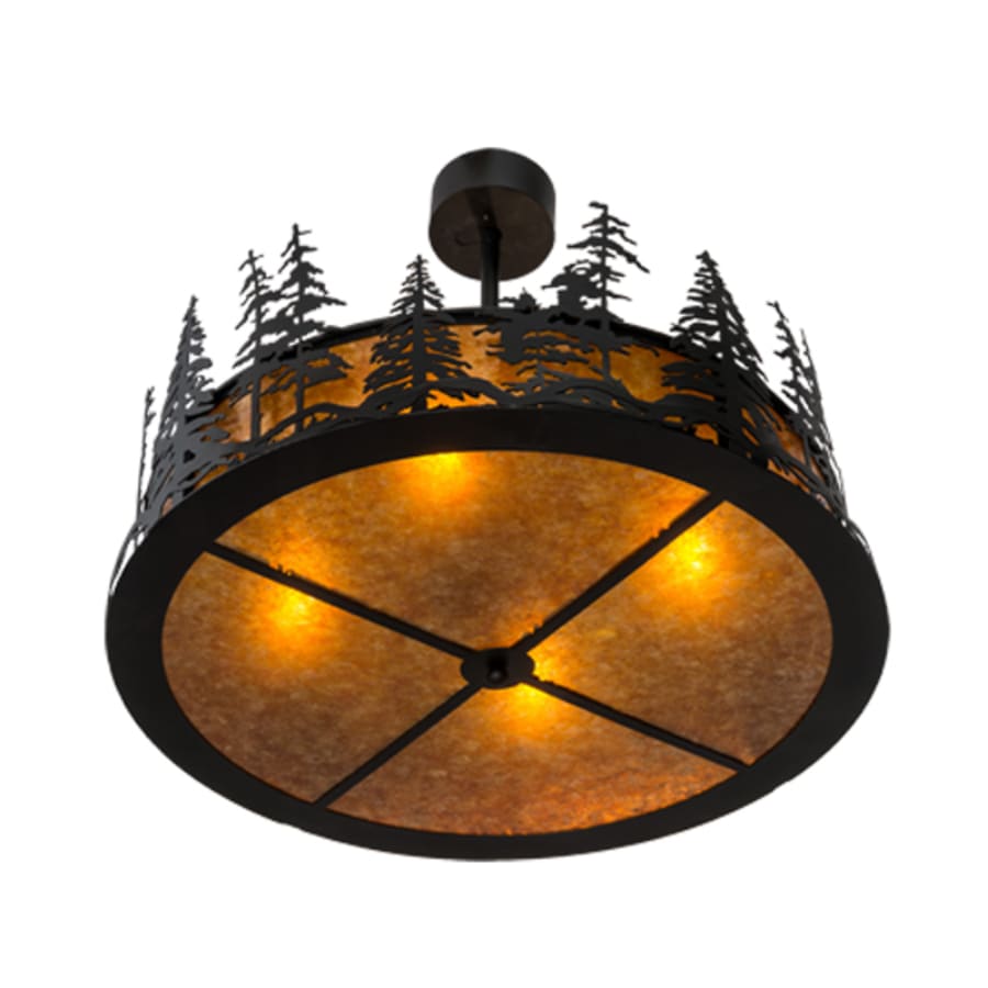 Meyda Tiffany Tall Pines 4 Light 36" Wide Pendant