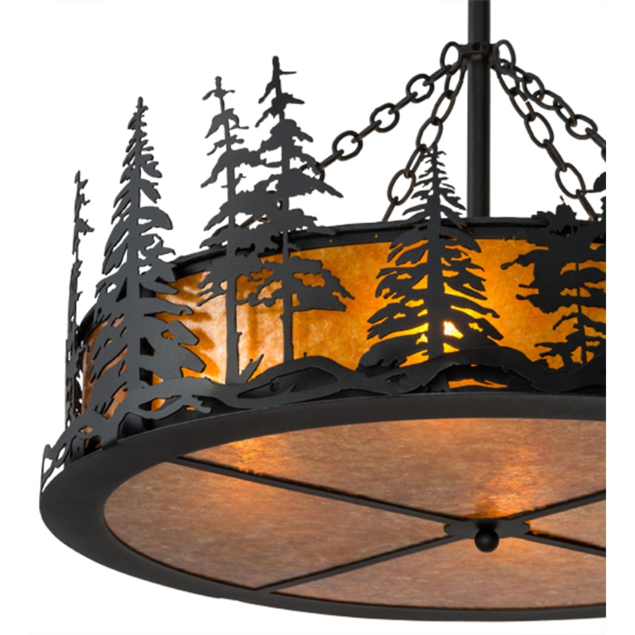Meyda Tiffany Tall Pines 4 Light 36" Wide Pendant