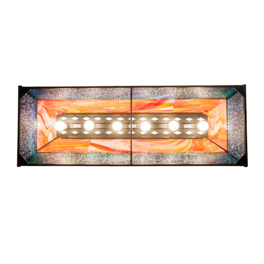 Meyda Tiffany Moose at Lake 6 Light 48" Wide Linear Pendant