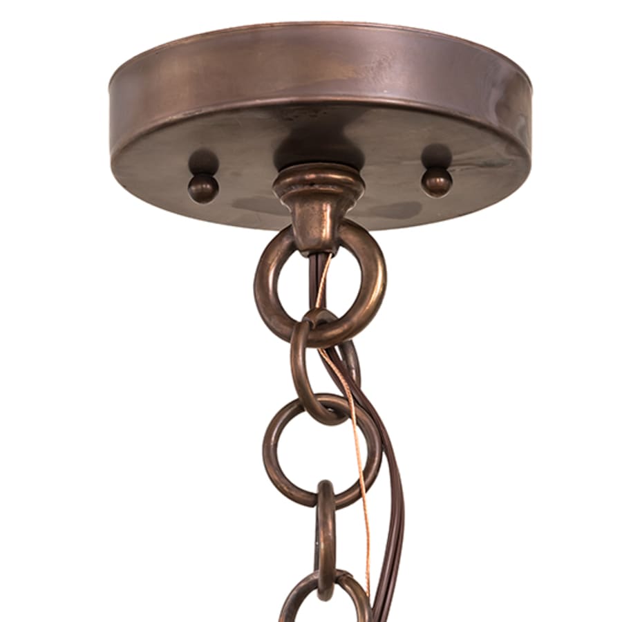 Meyda Tiffany Lake Charles 4 Light 14" Wide Taper Candle Pendant