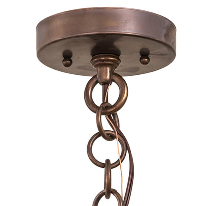 Meyda Tiffany Lake Charles 4 Light 14" Wide Taper Candle Pendant