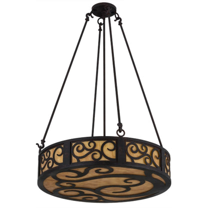 Meyda Tiffany Dean 3 Light 24" Wide Pendant
