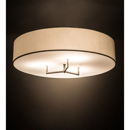 Meyda Tiffany Cilindro Bahn 4 Light 36" Wide Semi-Flush Drum Ceiling Fixture