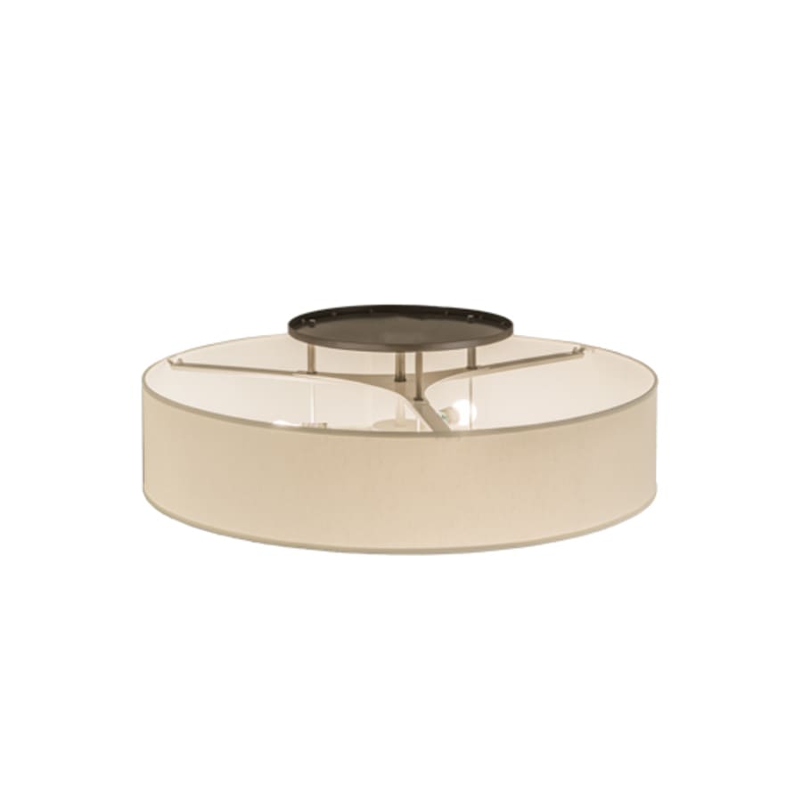 Meyda Tiffany Cilindro Bahn 4 Light 36" Wide Semi-Flush Drum Ceiling Fixture