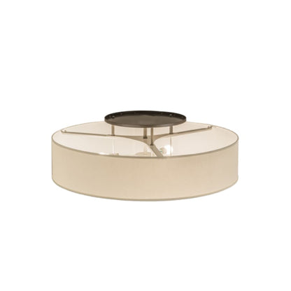 Meyda Tiffany Cilindro Bahn 4 Light 36" Wide Semi-Flush Drum Ceiling Fixture
