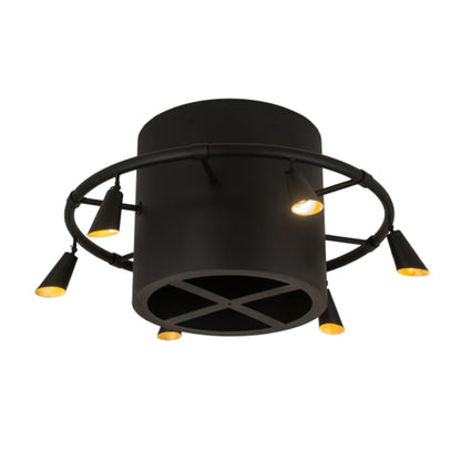Meyda Tiffany Column-Surround 6 Light 60" Wide Semi-Flush Ceiling Fixture