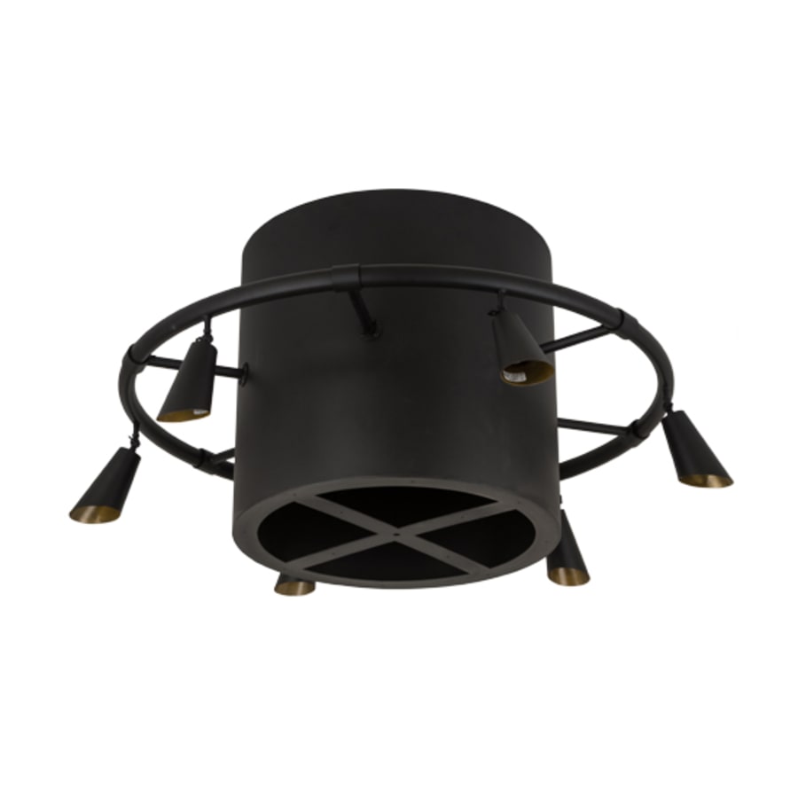 Meyda Tiffany Column-Surround 6 Light 60" Wide Semi-Flush Ceiling Fixture