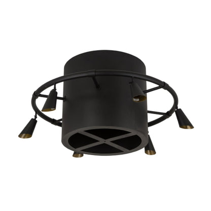 Meyda Tiffany Column-Surround 6 Light 60" Wide Semi-Flush Ceiling Fixture