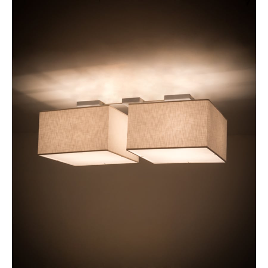 Meyda Tiffany Quadrato 8 Light 55" Wide Linear Pendant