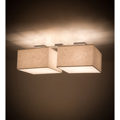 Meyda Tiffany Quadrato 8 Light 55" Wide Linear Pendant