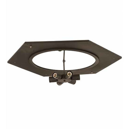 Meyda Tiffany Chauncey 6 Light 36" Wide Flush Mount Drum Ceiling Fixture
