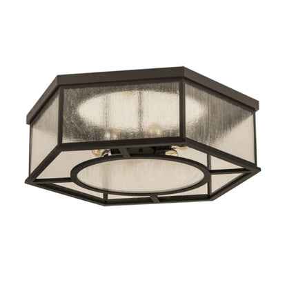 Meyda Tiffany Chauncey 6 Light 36" Wide Flush Mount Drum Ceiling Fixture
