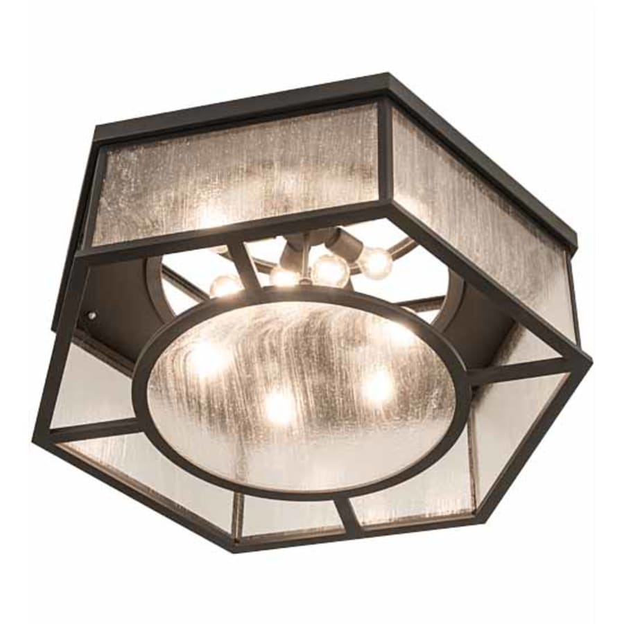 Meyda Tiffany Chauncey 6 Light 36" Wide Flush Mount Drum Ceiling Fixture
