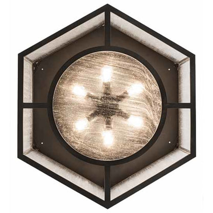 Meyda Tiffany Chauncey 6 Light 36" Wide Flush Mount Drum Ceiling Fixture