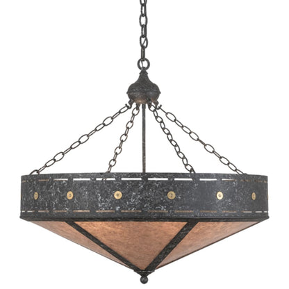 Meyda Tiffany Craftsman 6 Light 30" Wide Pendant