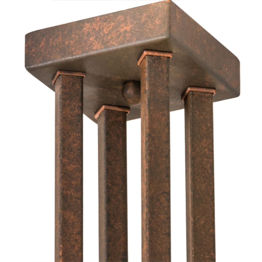 Meyda Tiffany T Mission 8 Light 34" Wide Semi-Flush Ceiling Fixture - Rust Finish