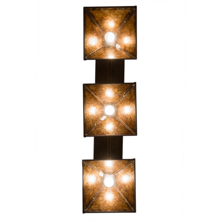 Meyda Tiffany Tall Pines 3 Light 45" Wide Linear Pendant