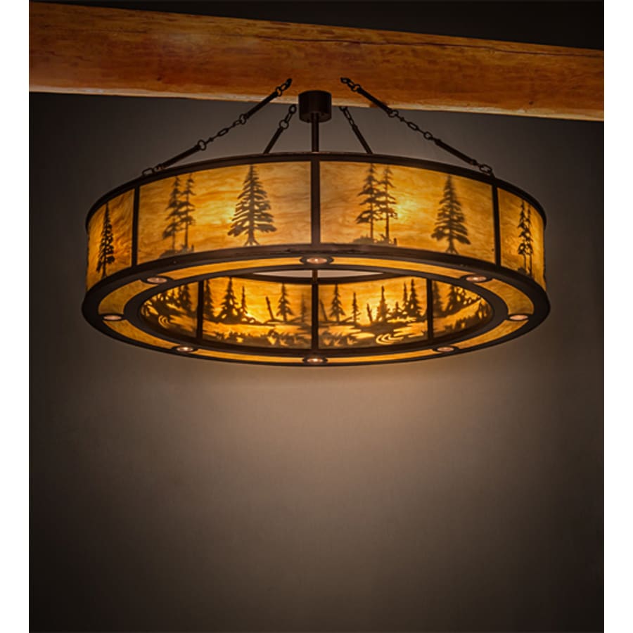 Meyda Tiffany Tall Pines 8 Light 62" Wide Pendant
