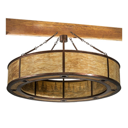 Meyda Tiffany Tall Pines 8 Light 62" Wide Pendant