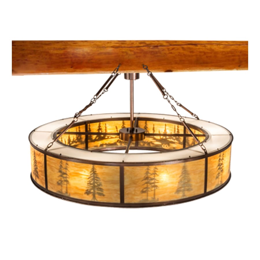 Meyda Tiffany Tall Pines 8 Light 62" Wide Pendant