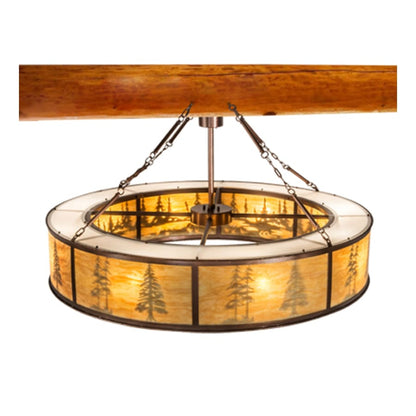 Meyda Tiffany Tall Pines 8 Light 62" Wide Pendant