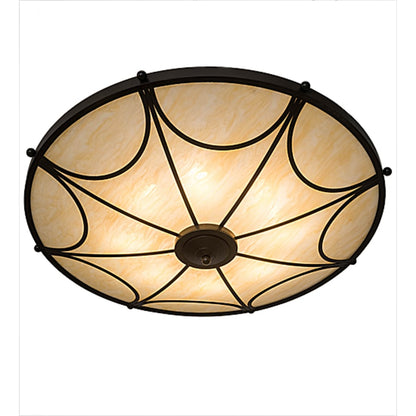 Meyda Tiffany Carousel 8 Light 42" Wide Semi-Flush Bowl Ceiling Fixture - Timeless Bronze Finish