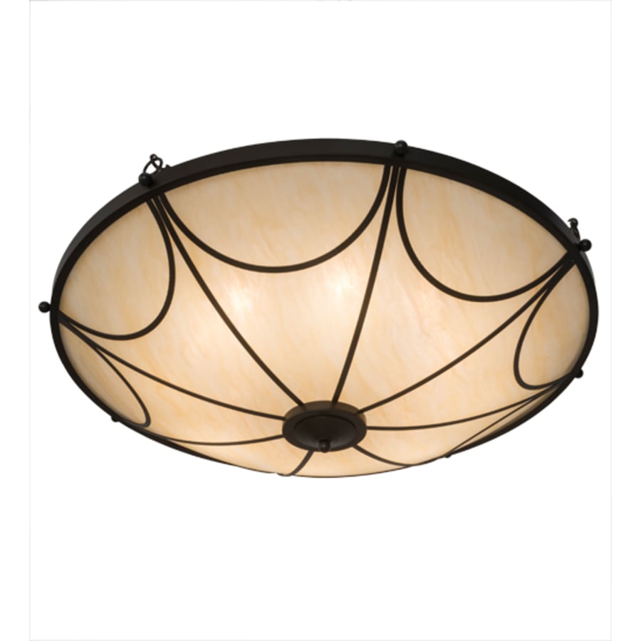 Meyda Tiffany Carousel 8 Light 48" Wide Semi-Flush Bowl Ceiling Fixture