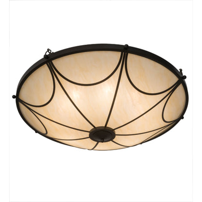 Meyda Tiffany Carousel 8 Light 48" Wide Semi-Flush Bowl Ceiling Fixture