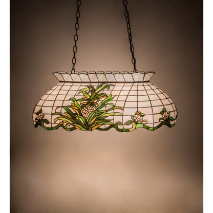 Meyda Tiffany Pineapple 3 Light 32" Wide Linear Pendant
