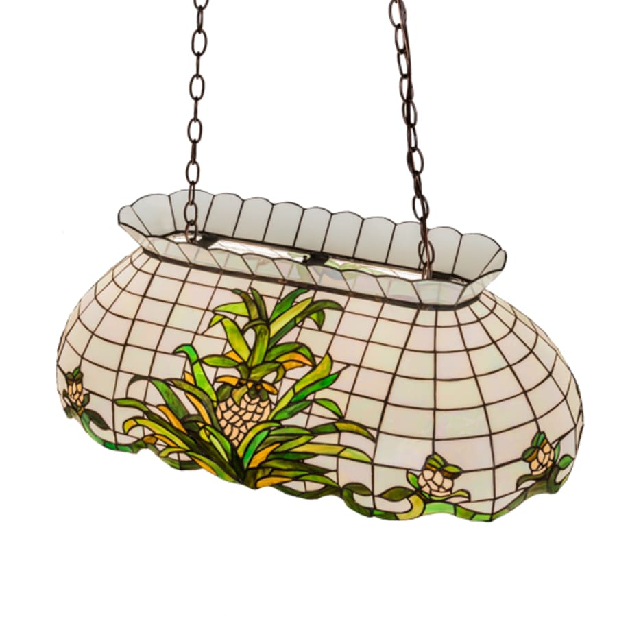 Meyda Tiffany Pineapple 3 Light 32" Wide Linear Pendant