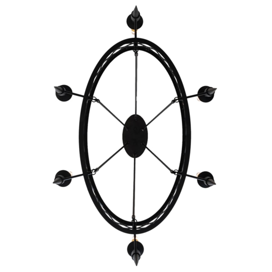 Meyda Tiffany Topridge 6 Light 28" Wide Taper Candle Style Chandelier