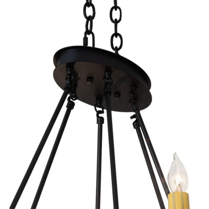 Meyda Tiffany Topridge 6 Light 28" Wide Taper Candle Style Chandelier