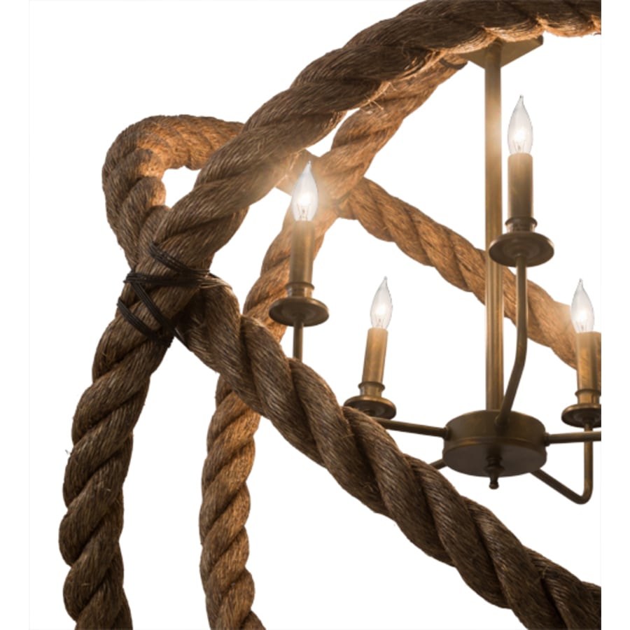 Meyda Tiffany Bola 5 Light 36" Wide Taper Candle Pendant